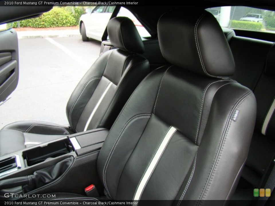Charcoal Black/Cashmere Interior Photo for the 2010 Ford Mustang GT Premium Convertible #50892694