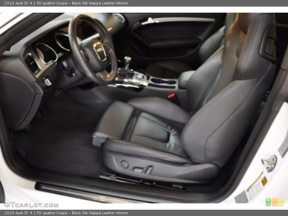 Black Silk Nappa Leather Interior Photo for the 2010 Audi S5 4.2 FSI quattro Coupe #50893585