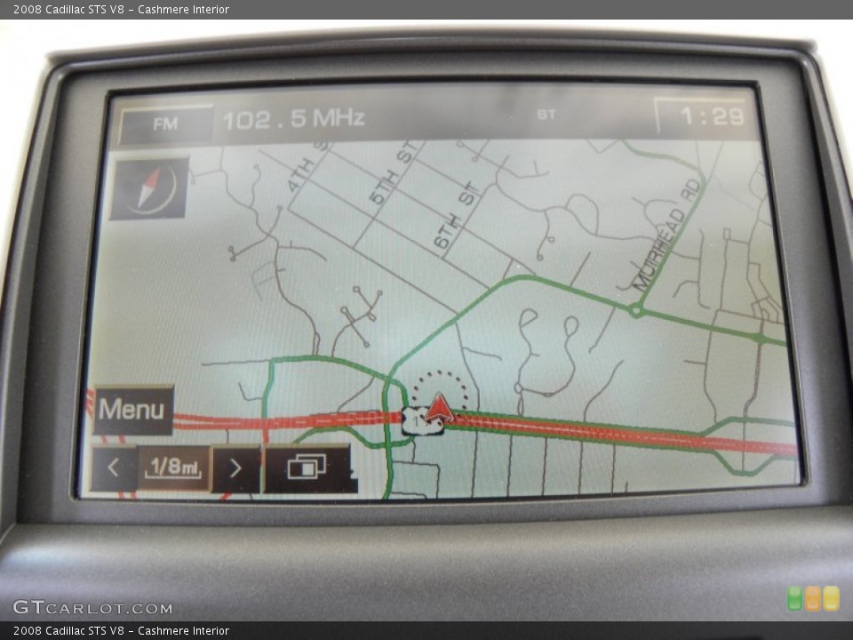 Cashmere Interior Navigation for the 2008 Cadillac STS V8 #50894344