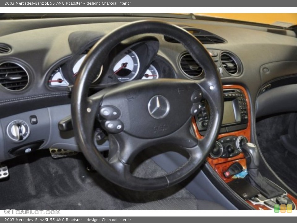 designo Charcoal Interior Steering Wheel for the 2003 Mercedes-Benz SL 55 AMG Roadster #50894872