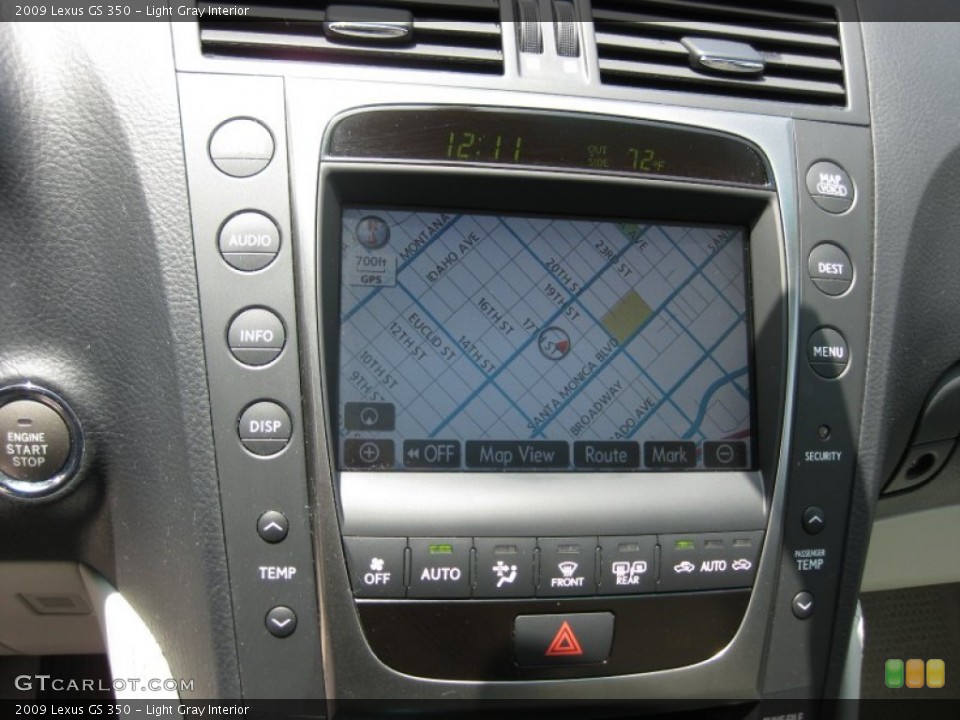 Light Gray Interior Navigation for the 2009 Lexus GS 350 #50894998