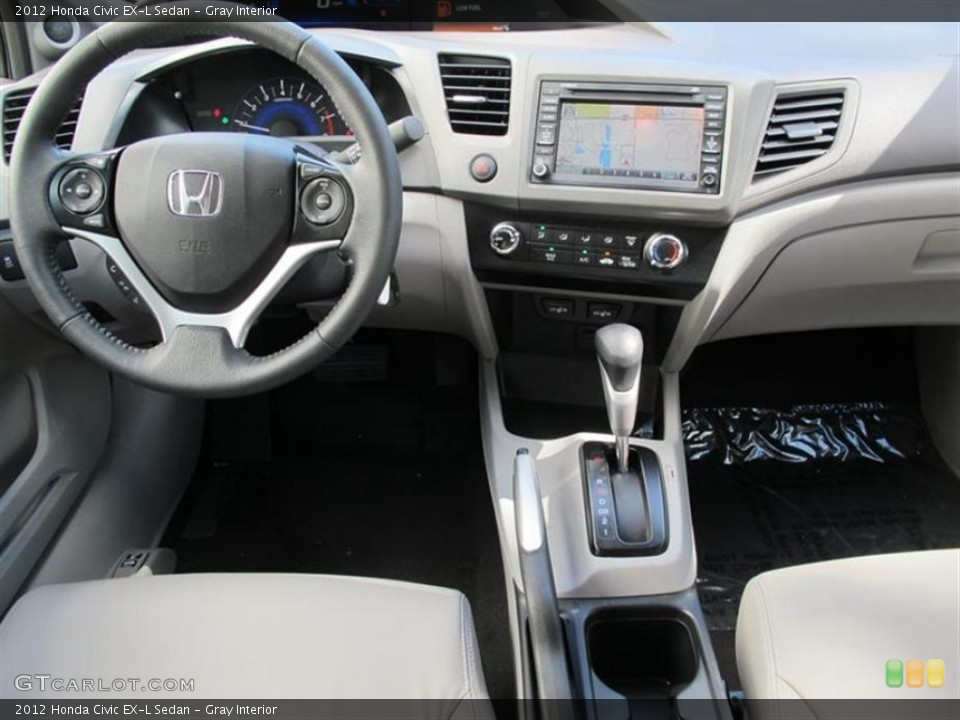 Gray Interior Dashboard for the 2012 Honda Civic EX-L Sedan #50896414