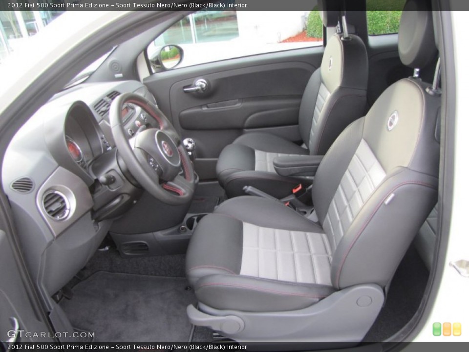 Sport Tessuto Nero/Nero (Black/Black) Interior Photo for the 2012 Fiat 500 Sport Prima Edizione #50897224
