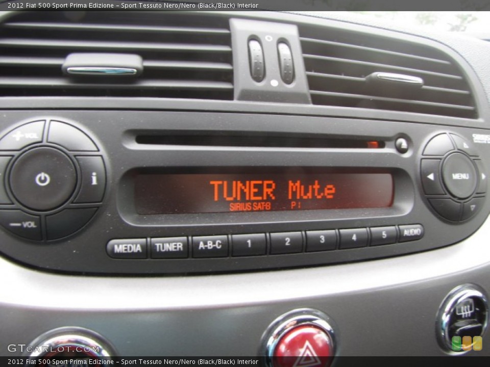 Sport Tessuto Nero/Nero (Black/Black) Interior Controls for the 2012 Fiat 500 Sport Prima Edizione #50897392