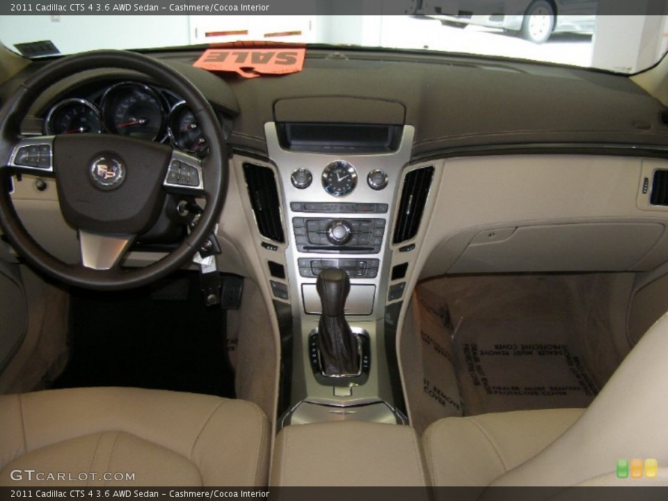 Cashmere/Cocoa Interior Dashboard for the 2011 Cadillac CTS 4 3.6 AWD Sedan #50897497