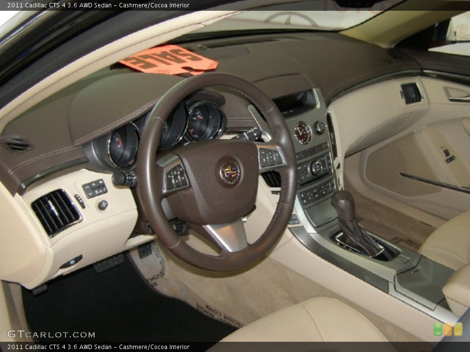 Cashmere/Cocoa Interior Prime Interior for the 2011 Cadillac CTS 4 3.6 AWD Sedan #50897530