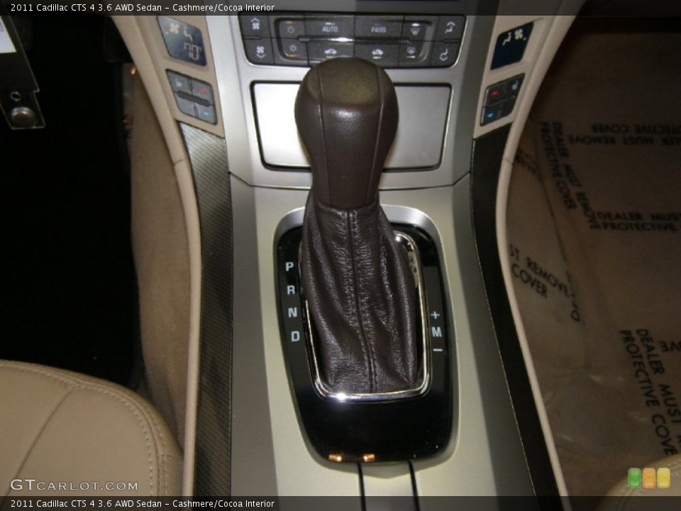 Cashmere/Cocoa Interior Transmission for the 2011 Cadillac CTS 4 3.6 AWD Sedan #50897605