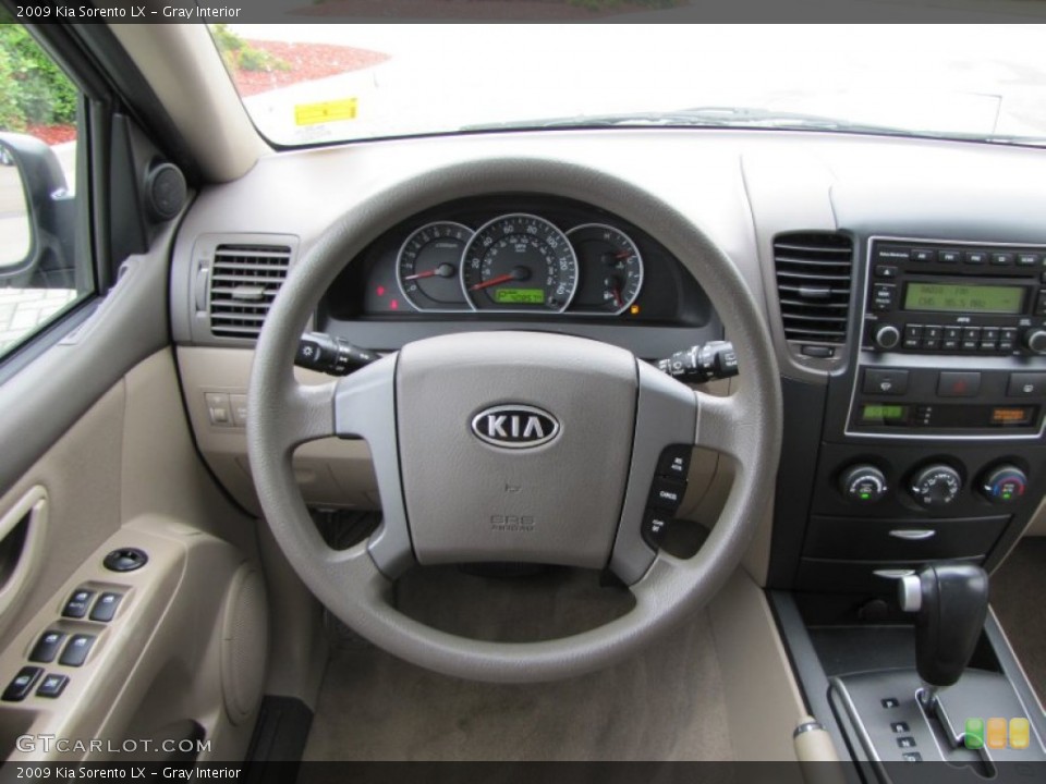 Gray Interior Steering Wheel for the 2009 Kia Sorento LX #50897823