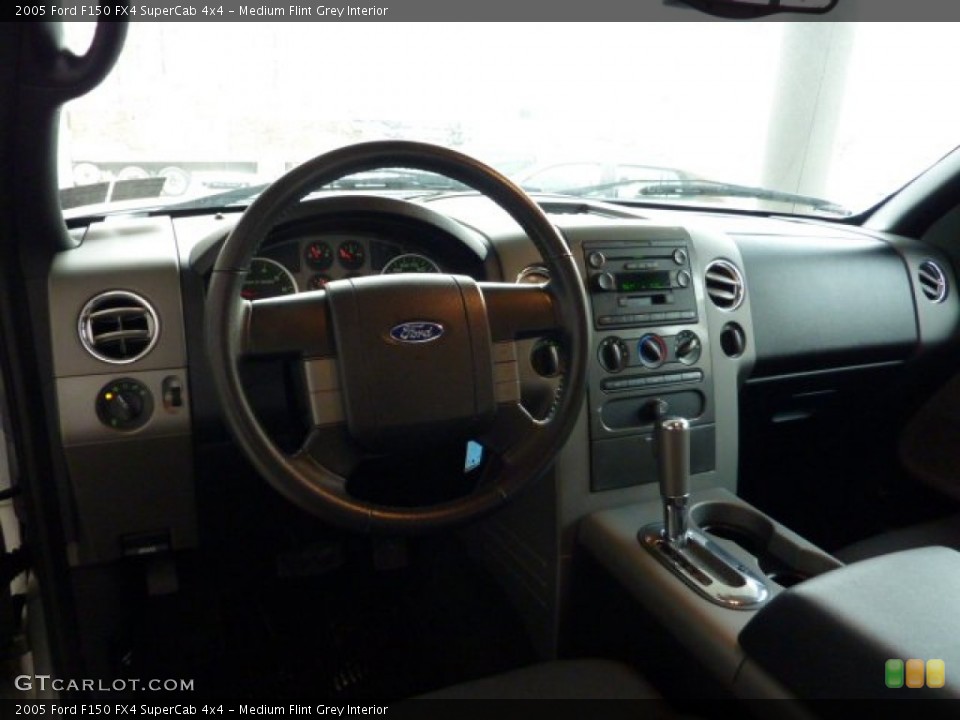Medium Flint Grey Interior Dashboard for the 2005 Ford F150 FX4 SuperCab 4x4 #50902390