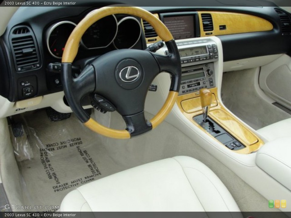 Ecru Beige Interior Dashboard for the 2003 Lexus SC 430 #50903779