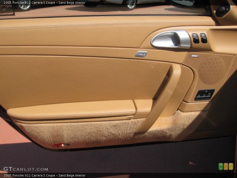 Sand Beige Interior Door Panel for the 2005 Porsche 911 Carrera S Coupe #50905480