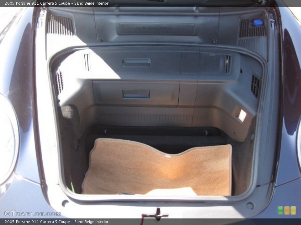 Sand Beige Interior Trunk for the 2005 Porsche 911 Carrera S Coupe #50905528