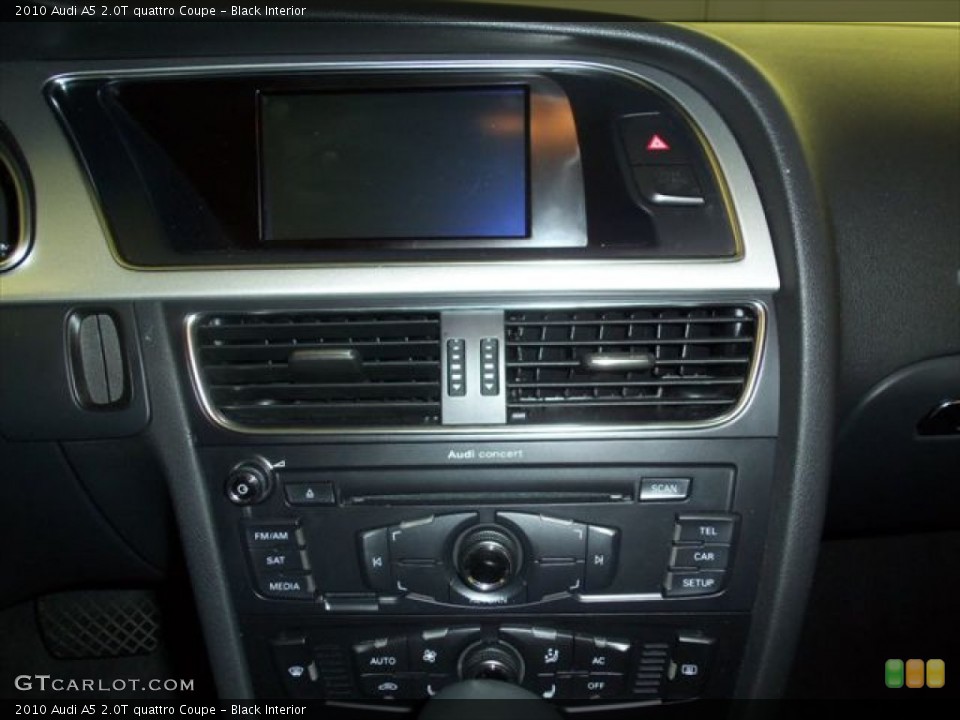 Black Interior Controls for the 2010 Audi A5 2.0T quattro Coupe #50906080