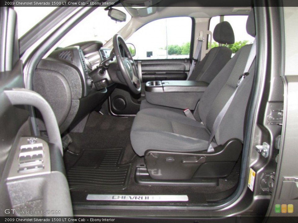 Ebony Interior Photo for the 2009 Chevrolet Silverado 1500 LT Crew Cab #50906197