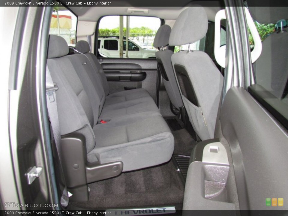 Ebony Interior Photo for the 2009 Chevrolet Silverado 1500 LT Crew Cab #50906227