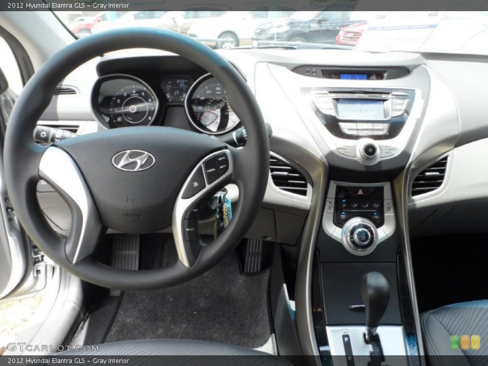 Gray Interior Dashboard for the 2012 Hyundai Elantra GLS #50910142
