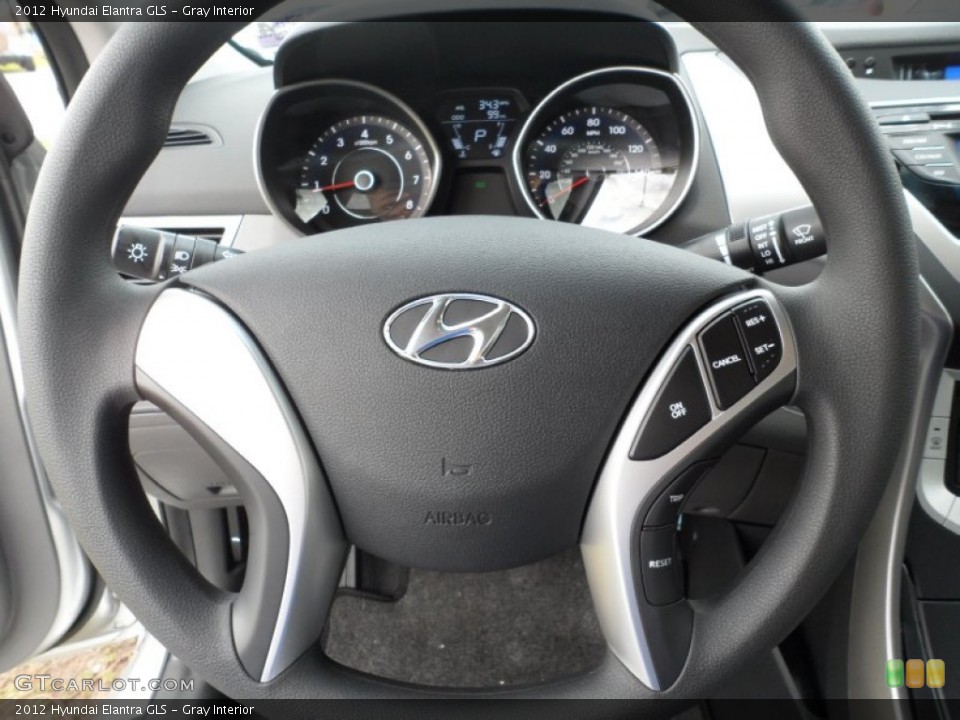 Gray Interior Steering Wheel for the 2012 Hyundai Elantra GLS #50910175