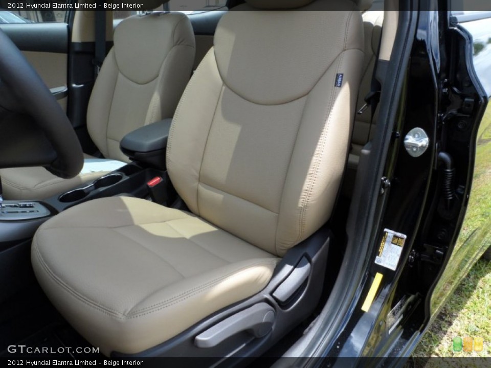 Beige Interior Photo for the 2012 Hyundai Elantra Limited #50910427