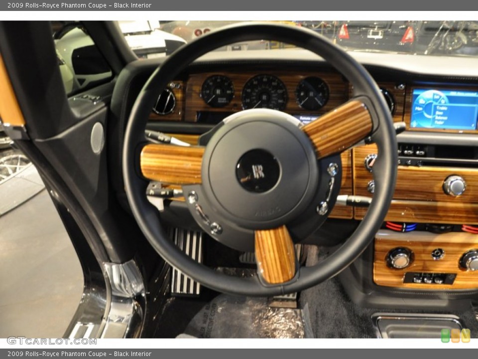 Black Interior Steering Wheel for the 2009 Rolls-Royce Phantom Coupe #50911033