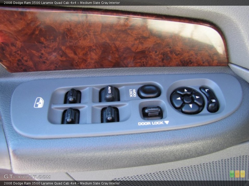 Medium Slate Gray Interior Controls for the 2008 Dodge Ram 3500 Laramie Quad Cab 4x4 #50911462