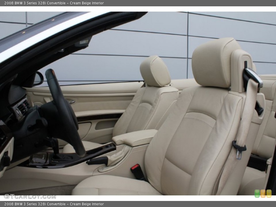 Cream Beige Interior Photo for the 2008 BMW 3 Series 328i Convertible #50913711