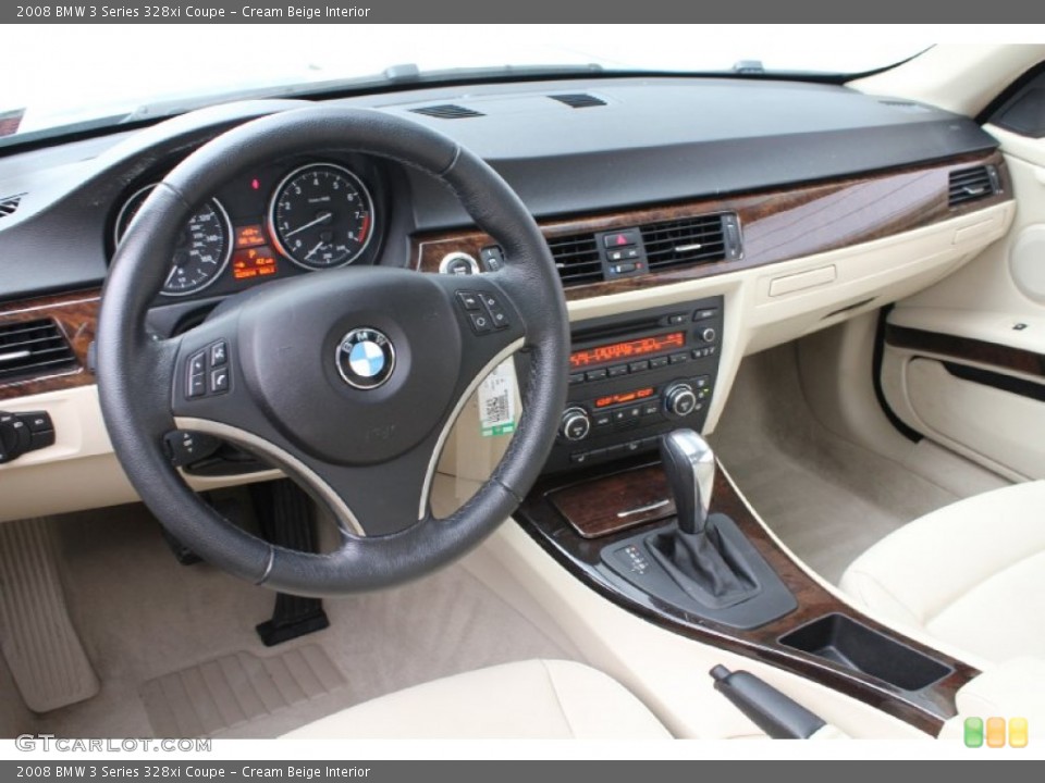 Cream Beige Interior Dashboard for the 2008 BMW 3 Series 328xi Coupe #50914716