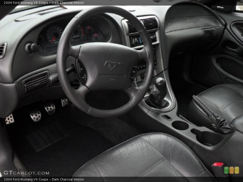 Dark Charcoal Interior Prime Interior for the 2004 Ford Mustang V6 Coupe #50914779