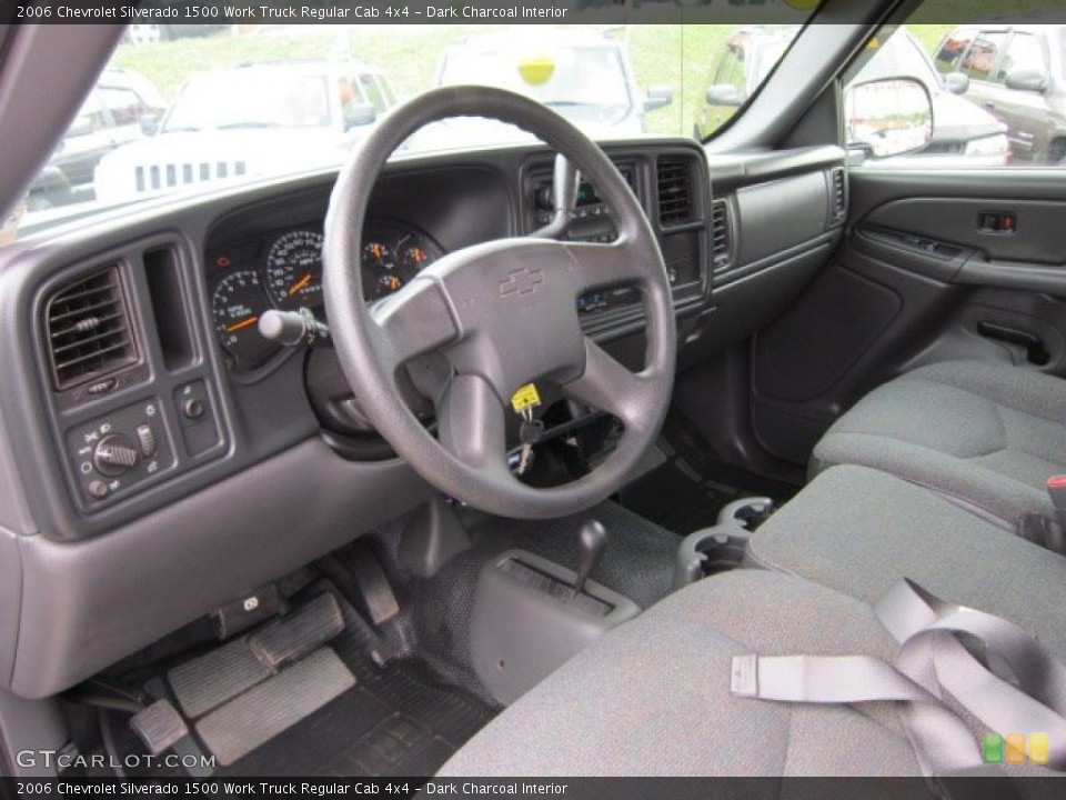 Dark Charcoal Interior Prime Interior for the 2006 Chevrolet Silverado 1500 Work Truck Regular Cab 4x4 #50916462