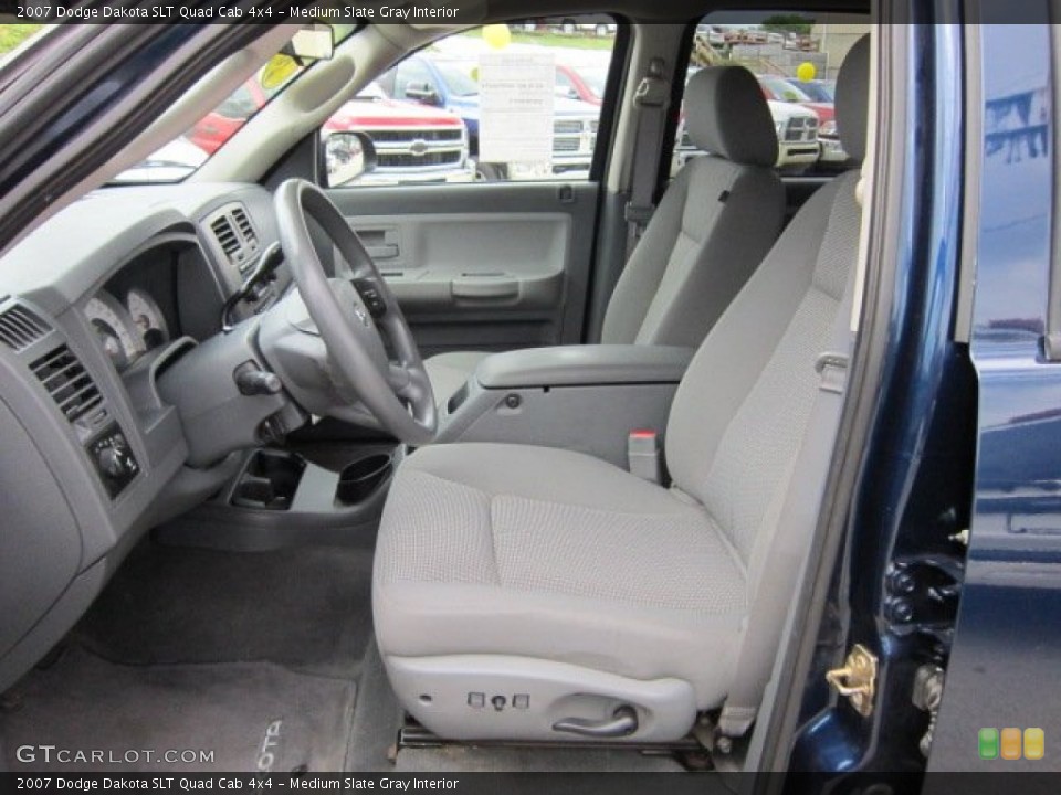 Medium Slate Gray Interior Photo for the 2007 Dodge Dakota SLT Quad Cab 4x4 #50919015