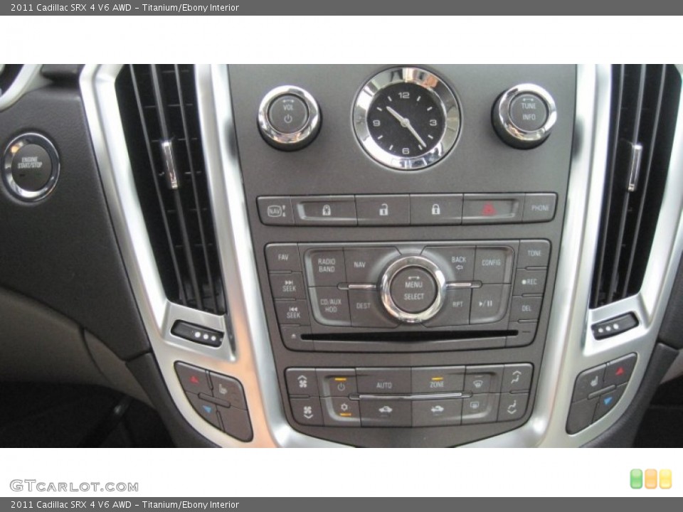 Titanium/Ebony Interior Controls for the 2011 Cadillac SRX 4 V6 AWD #50919927