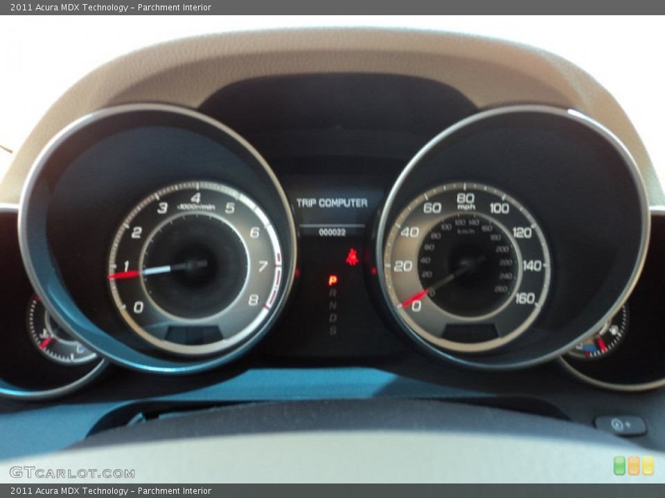 Parchment Interior Gauges for the 2011 Acura MDX Technology #50922045