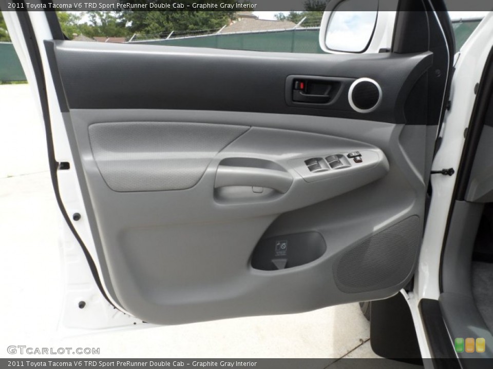 Graphite Gray Interior Door Panel for the 2011 Toyota Tacoma V6 TRD Sport PreRunner Double Cab #50923308
