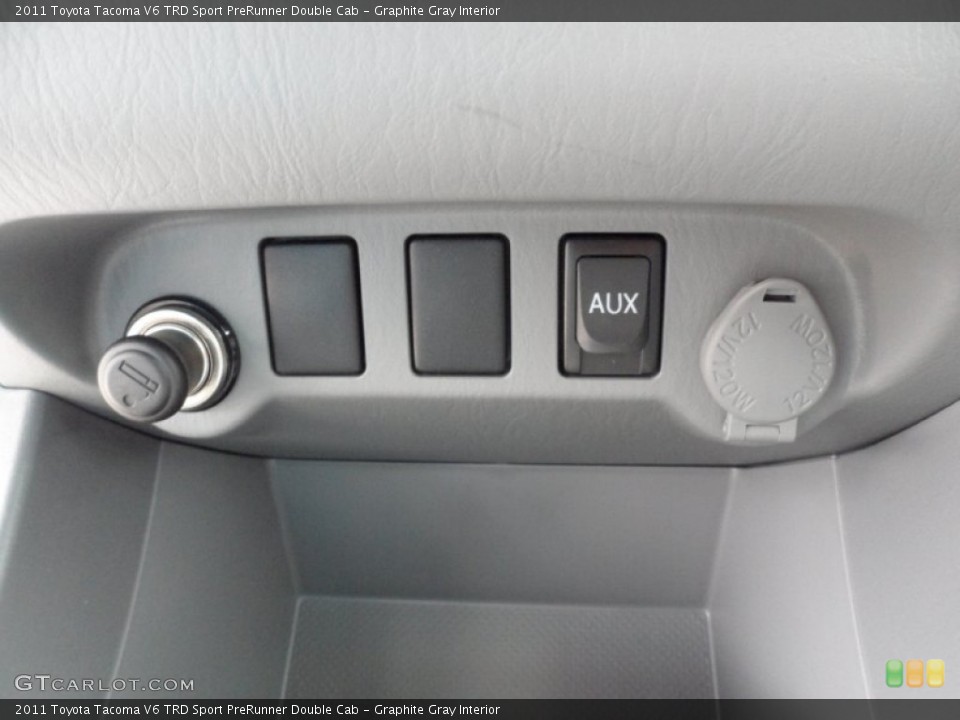 Graphite Gray Interior Controls for the 2011 Toyota Tacoma V6 TRD Sport PreRunner Double Cab #50923413