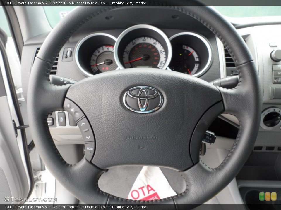 Graphite Gray Interior Steering Wheel for the 2011 Toyota Tacoma V6 TRD Sport PreRunner Double Cab #50923437