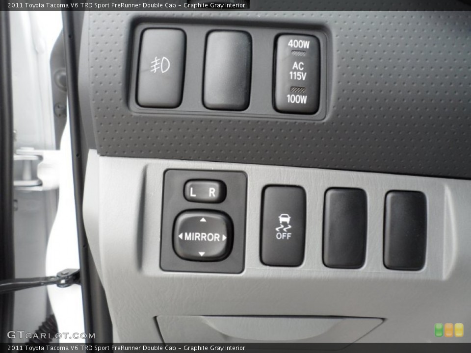 Graphite Gray Interior Controls for the 2011 Toyota Tacoma V6 TRD Sport PreRunner Double Cab #50923471