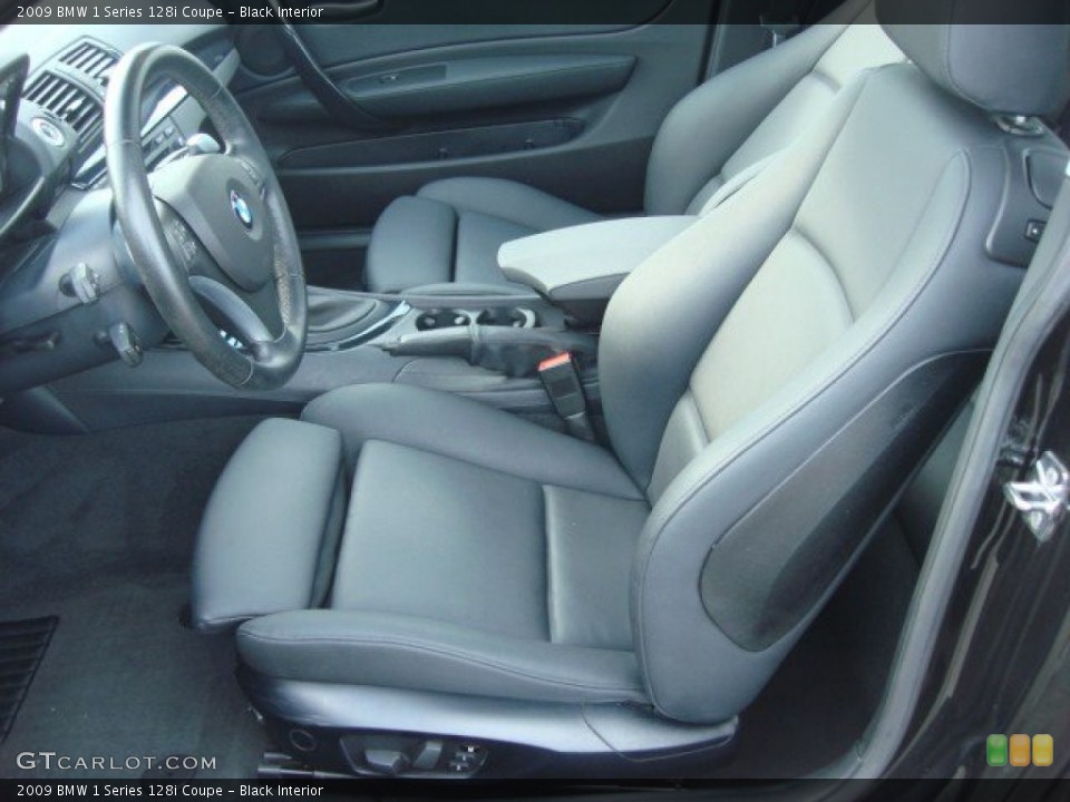 Black Interior Photo for the 2009 BMW 1 Series 128i Coupe #50924055