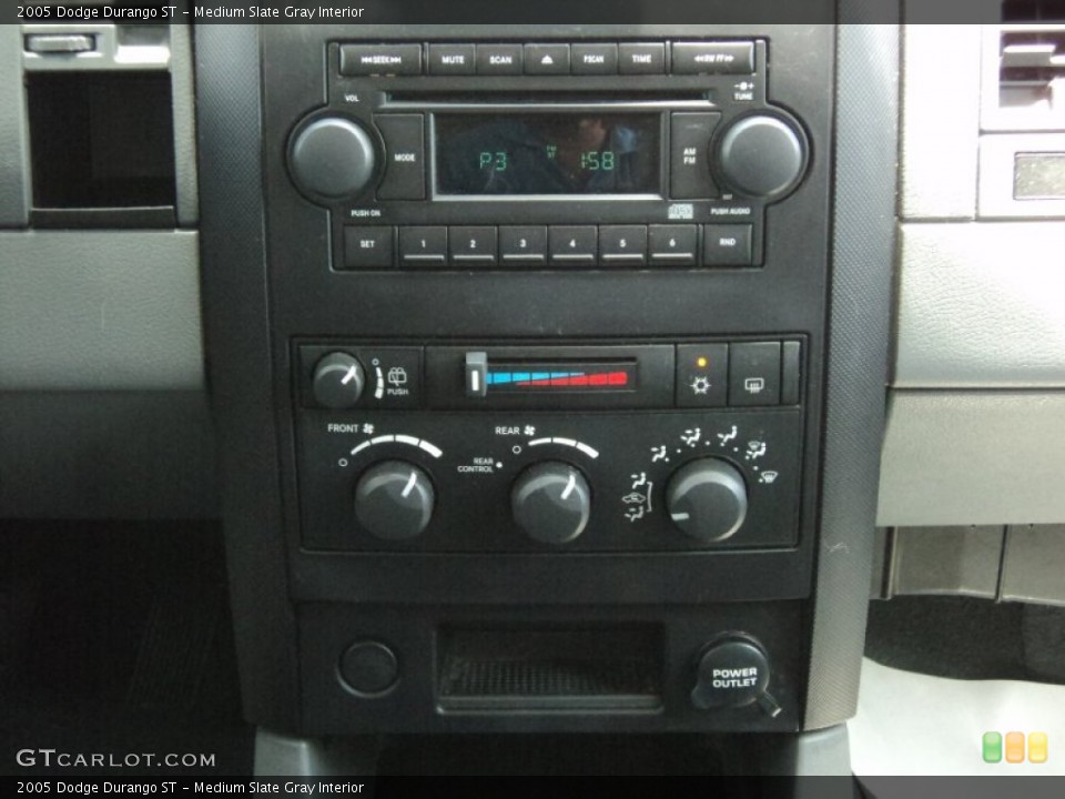 Medium Slate Gray Interior Controls for the 2005 Dodge Durango ST #50927160