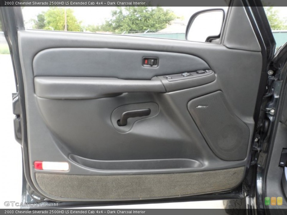 Dark Charcoal Interior Door Panel for the 2003 Chevrolet Silverado 2500HD LS Extended Cab 4x4 #50927493