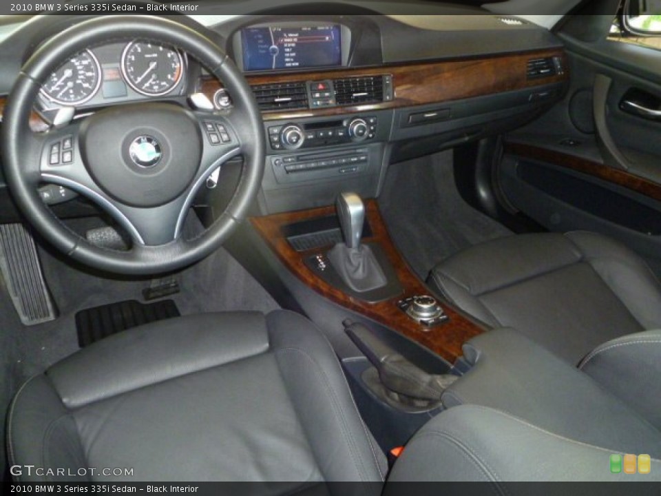 Black Interior Prime Interior for the 2010 BMW 3 Series 335i Sedan #50928888