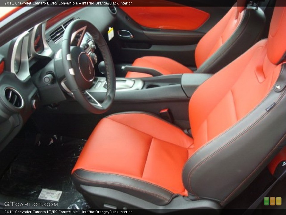 Inferno Orange/Black Interior Photo for the 2011 Chevrolet Camaro LT/RS Convertible #50929140