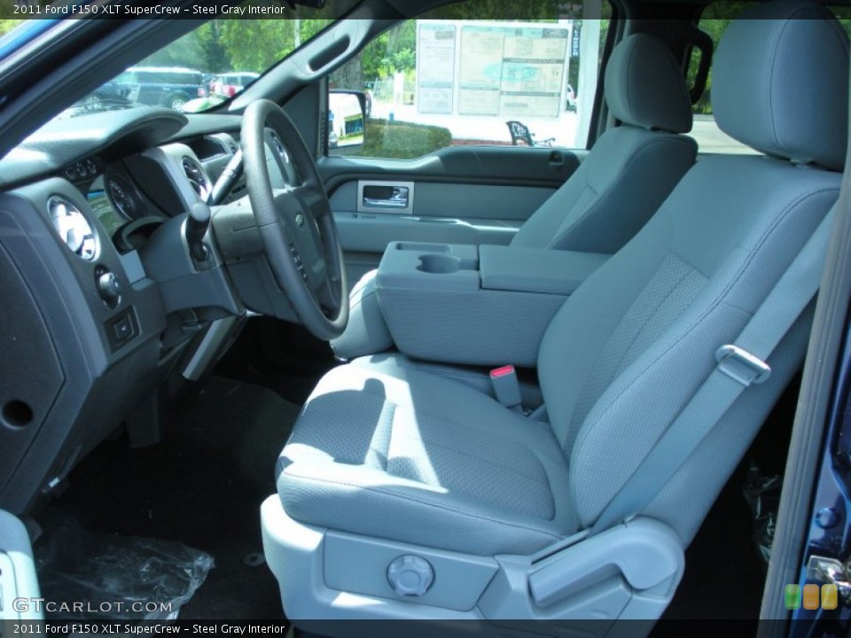 Steel Gray Interior Photo for the 2011 Ford F150 XLT SuperCrew #50930766
