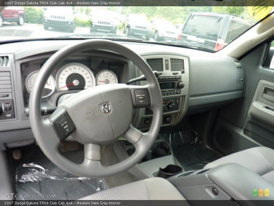 Medium Slate Gray Interior Prime Interior for the 2007 Dodge Dakota TRX4 Club Cab 4x4 #50933520