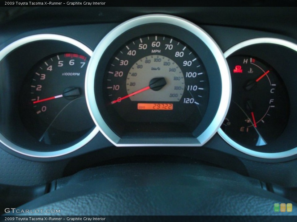 Graphite Gray Interior Gauges for the 2009 Toyota Tacoma X-Runner #50934189
