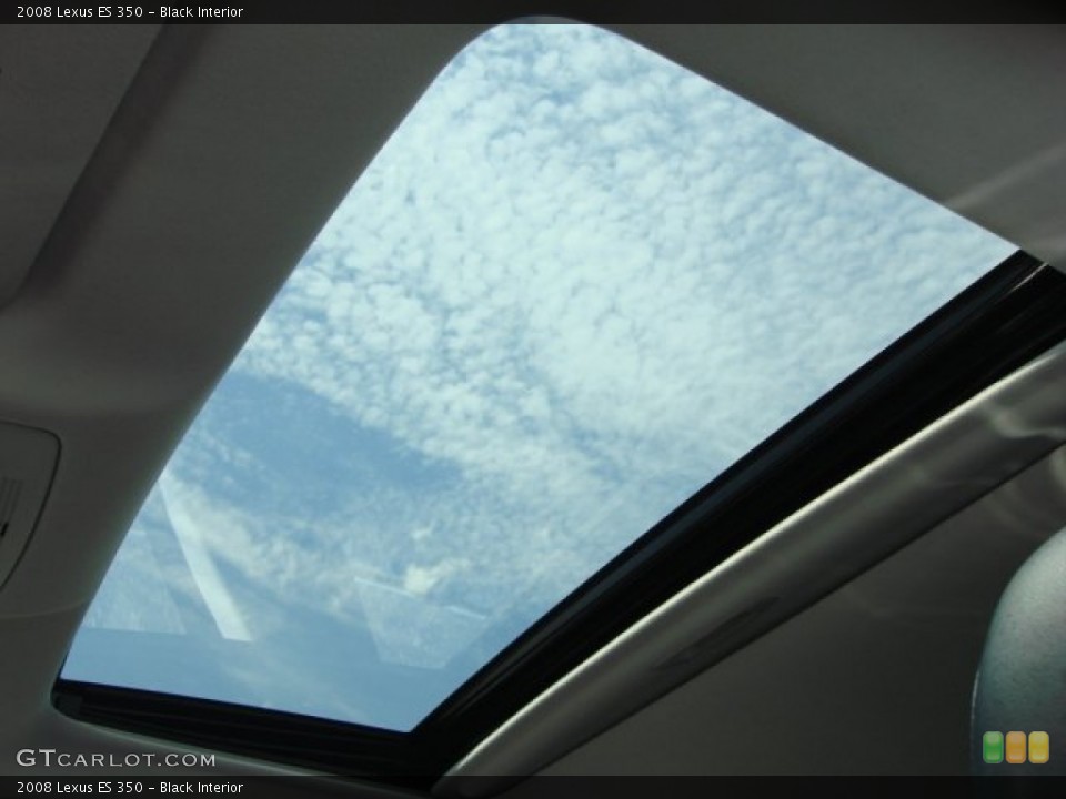 Black Interior Sunroof for the 2008 Lexus ES 350 #50936265