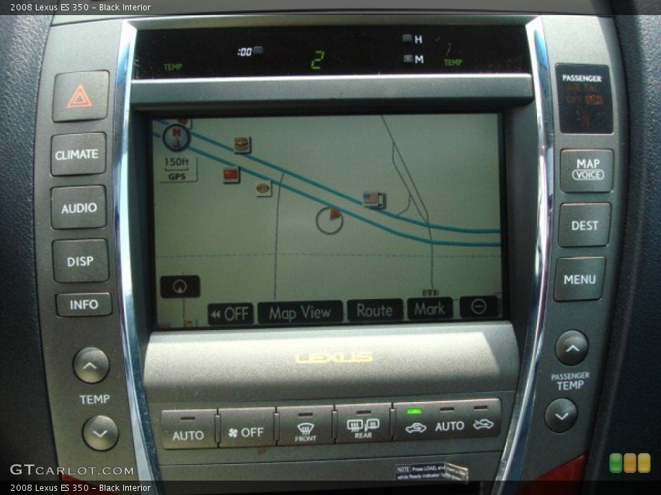 Black Interior Controls for the 2008 Lexus ES 350 #50936322