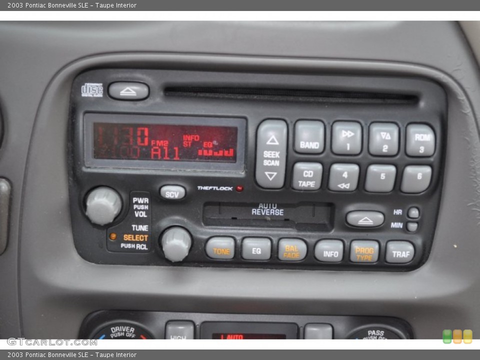 Taupe Interior Controls for the 2003 Pontiac Bonneville SLE #50938818