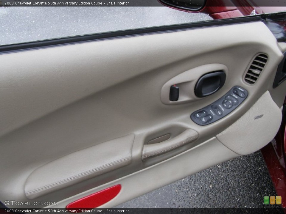 Shale Interior Door Panel for the 2003 Chevrolet Corvette 50th Anniversary Edition Coupe #50940600