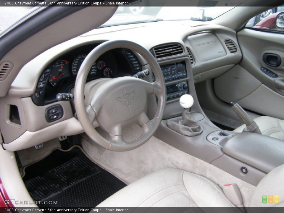Shale Interior Photo for the 2003 Chevrolet Corvette 50th Anniversary Edition Coupe #50940612