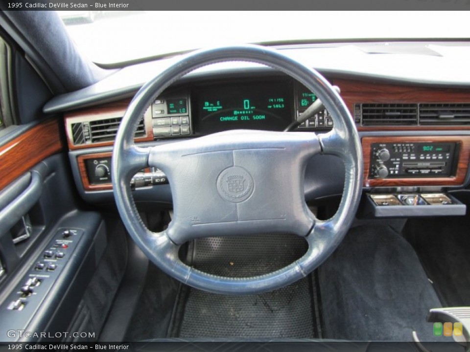 Blue Interior Steering Wheel for the 1995 Cadillac DeVille Sedan #50942832