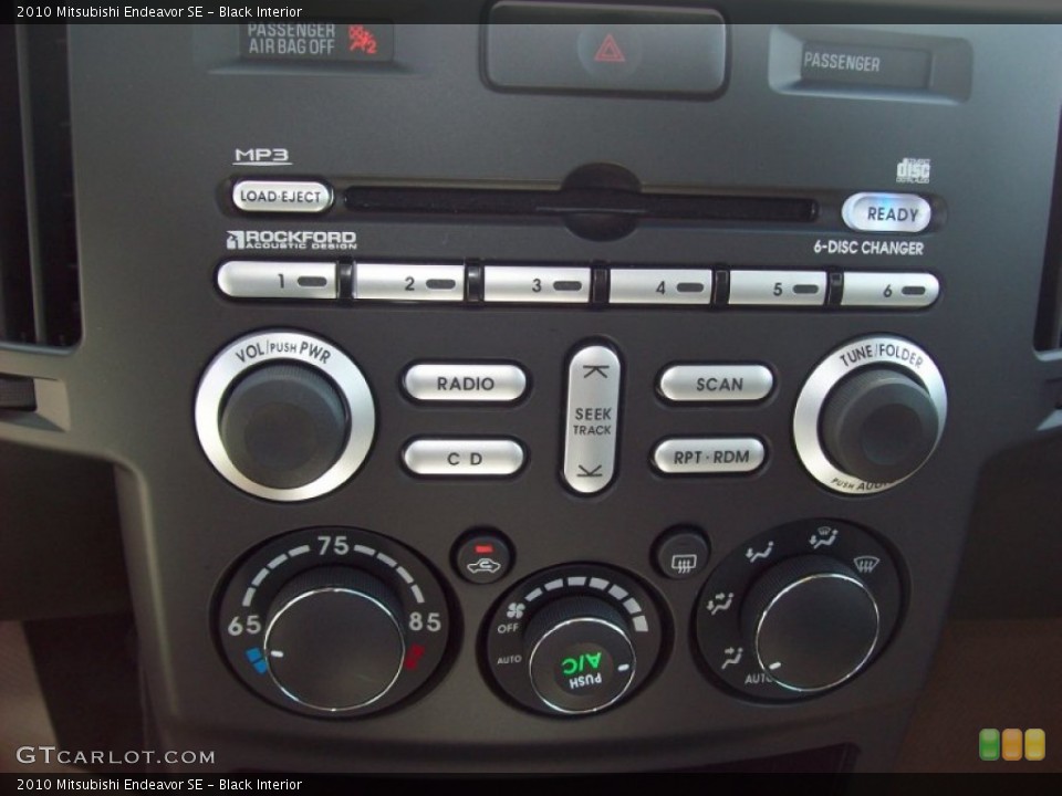 Black Interior Controls for the 2010 Mitsubishi Endeavor SE #50943072